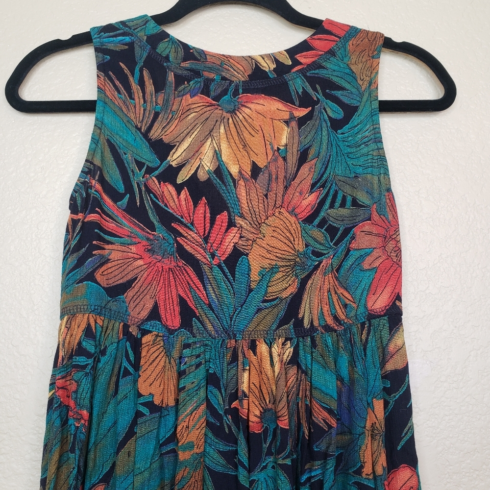 Vintage Carole Little Floral Mini Dress Size 4P - Picture 9 of 11